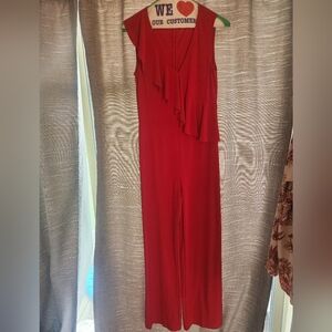 bebe Red Jumpsuit